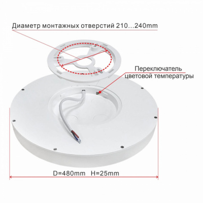 Потолочный светильник Бейсик CL738401V