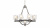 Подвесная люстра Lumina Deco Santini LDP 1220-9 CHR+WT