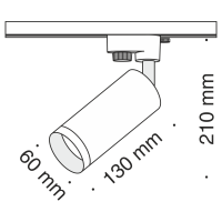 Трековый светильник Maytoni TR004-1-GU10-W