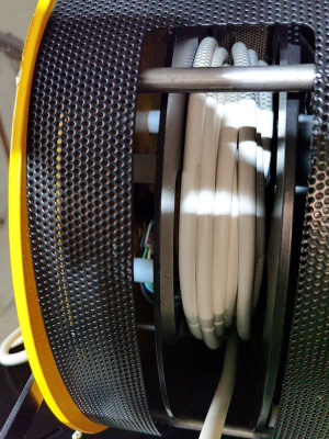 Кабельная силовая инерционная катушка LIFTEL, 5х1,5, 15м с регулировкой