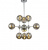 Подвесной светильник Lumina Deco Gala LDP 7006-9 CHR