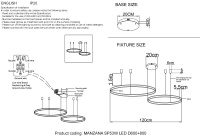 Люстра Crystal Lux MANZANA SP53W LED D600+800 BLACK