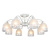 Потолочная люстра Ferraro OML-54907-08 Потолочная люстра Ferraro OML-54907-08