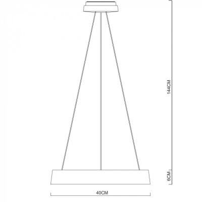 Подвесной светильник Corona A6240SP-1WH