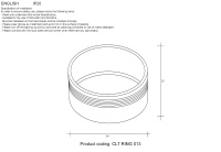 Декоративное кольцо внутреннее Crystal Lux CLT RING 013 SL