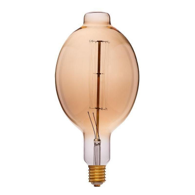 Лампа накаливания E40 95W груша золотая 052-139
