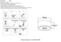 Светильник потолочный Crystal Lux CLT 525C95 BL 4000K