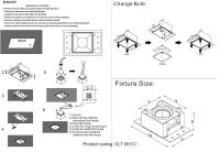 Светильник встраиваемый Crystal Lux CLT 051C1 BL-BL