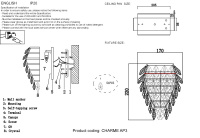 Бра Crystal Lux CHARME AP3 GOLD/TRANSPARENT