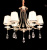 Хрустальная подвесная люстра Lumina Deco Dominni LDP 9268-6 GD