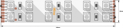 Светодиодная лента  SWG5120-24-28.8-RGB-65